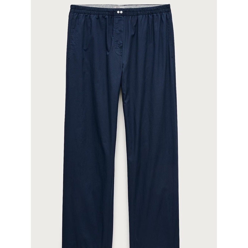 J.Crew Classic pajama pant in end-on-end cotton Navy Pajama Pants